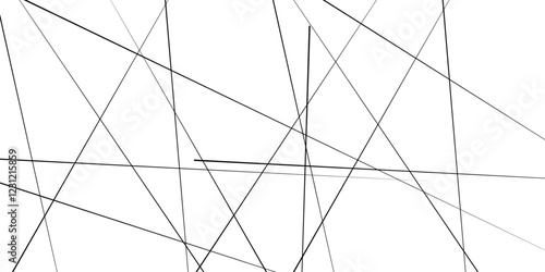 Random geometric line pattern on a transparent background. Random line low poly pattern. abstract seamless line vector.