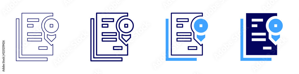 Legal document icon in 4 different styles. Thin Line, Line, Bold, and Bold Line. Duotone style. Editable stroke Legal document icon in 4 different styles. Thin Line, Line, Bold, and Bold Line. Duotone style. Editable stroke