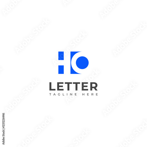 Creative HO, OH letter logo design