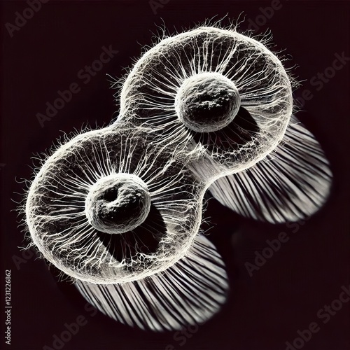 Mitosis Shadow created using photogram photo