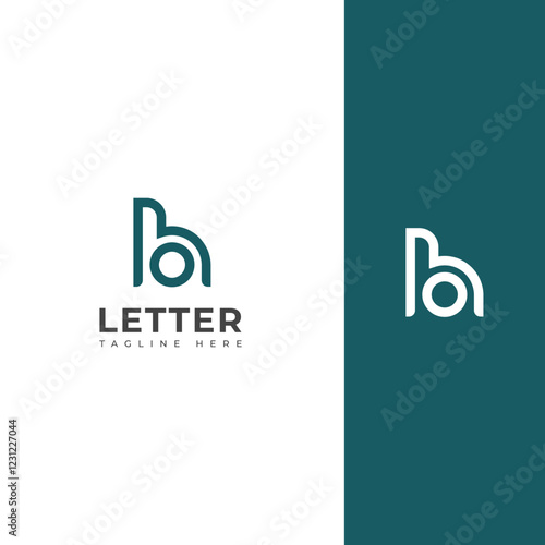 Creative HO, OH letter logo design