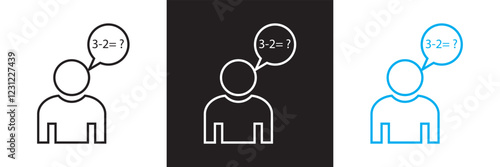 Disability icon set.  Modern  style of handicap related icons. features of physical and mental development, assistive devices, inclusivity, and more.  isolated on white and black background. EPS 10