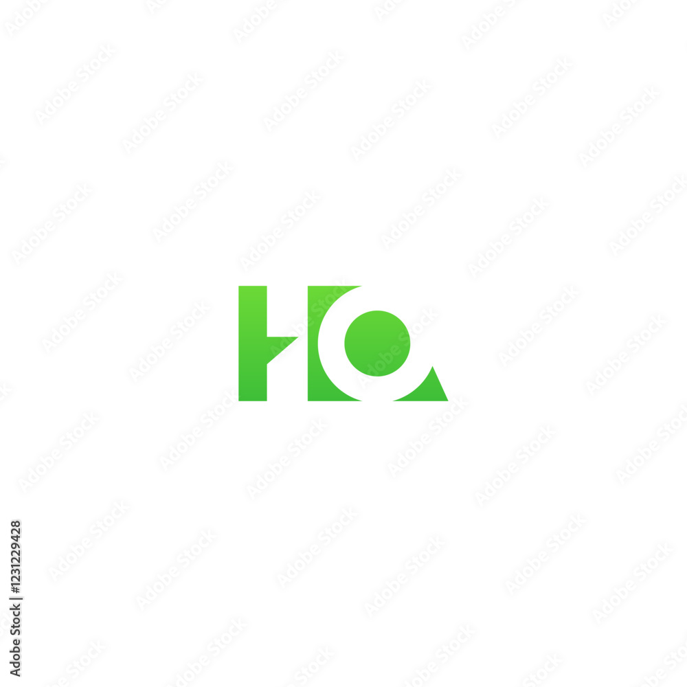 Creative HQ, QH letter logo design Creative HQ, QH letter logo design