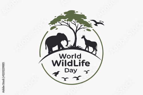 World Wildlife Day Celebration Illustration photo