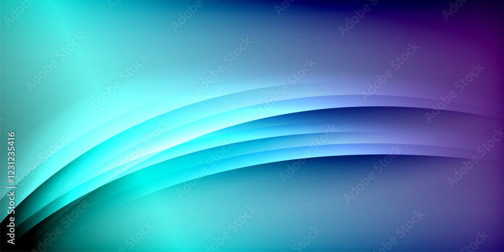 Expressive poster with shadow lines. Features technology, minimalist, and business themes, bright vibrant color schemes