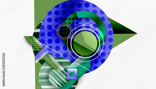 Dynamic complex geometric abstract background