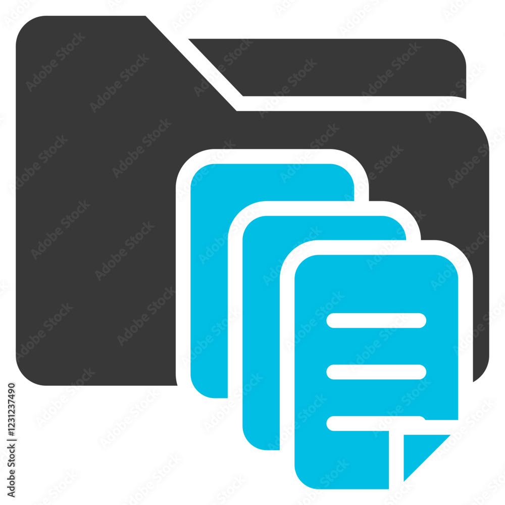 Repository Glyph Blue Grey Icon Repository Glyph Blue Grey Icon