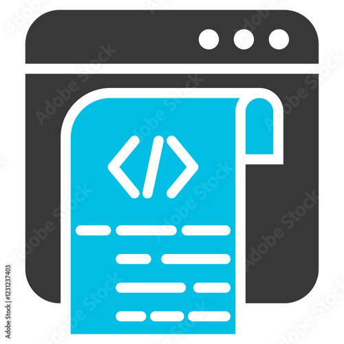 Scripting Glyph Blue Grey Icon