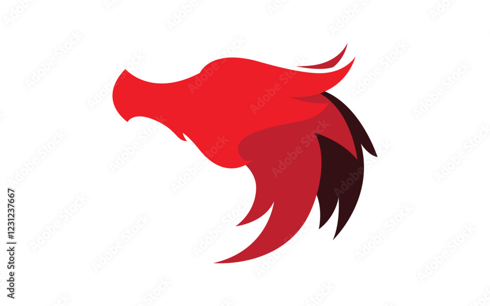 Strong Dragon vector icon illustration design Strong Dragon vector icon illustration design