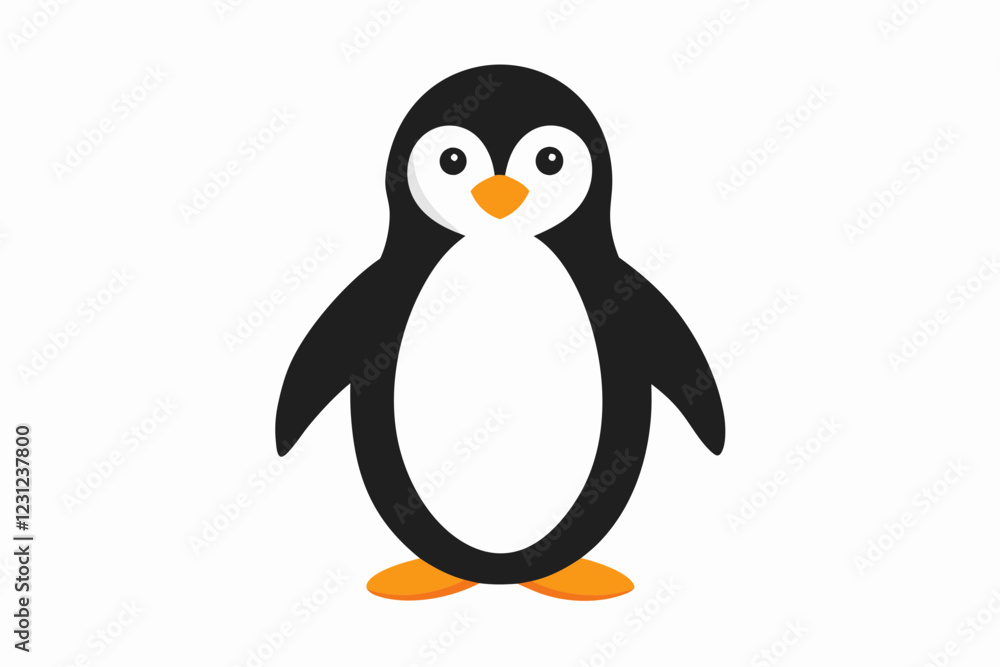 Obraz premium penguin on a white