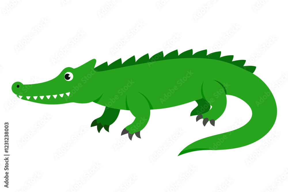 Obraz premium cartoon crocodile cartoon