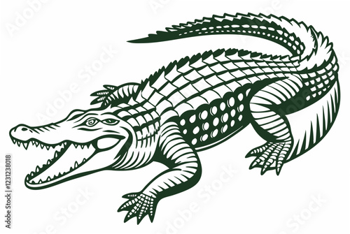 crocodile in a background