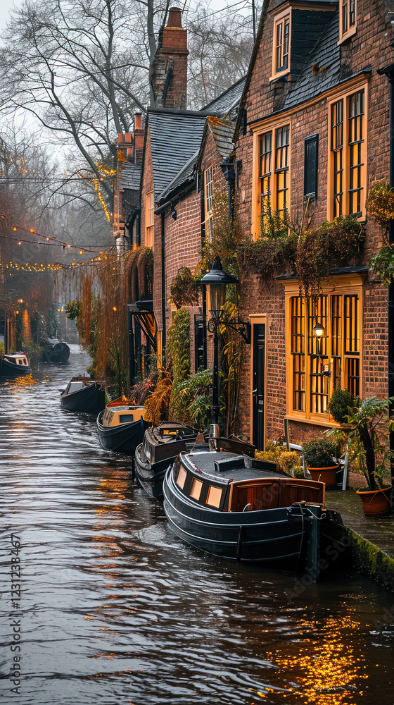 Fototapeta premium canal in amsterdam netherlands