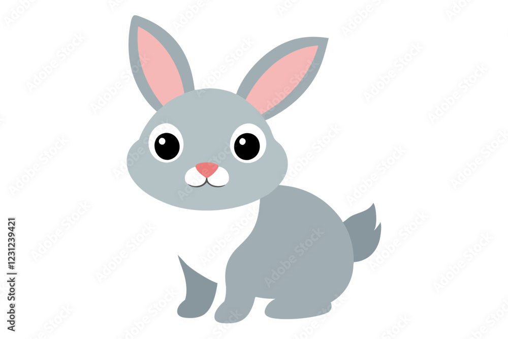 Obraz premium white rabbit isolated on white