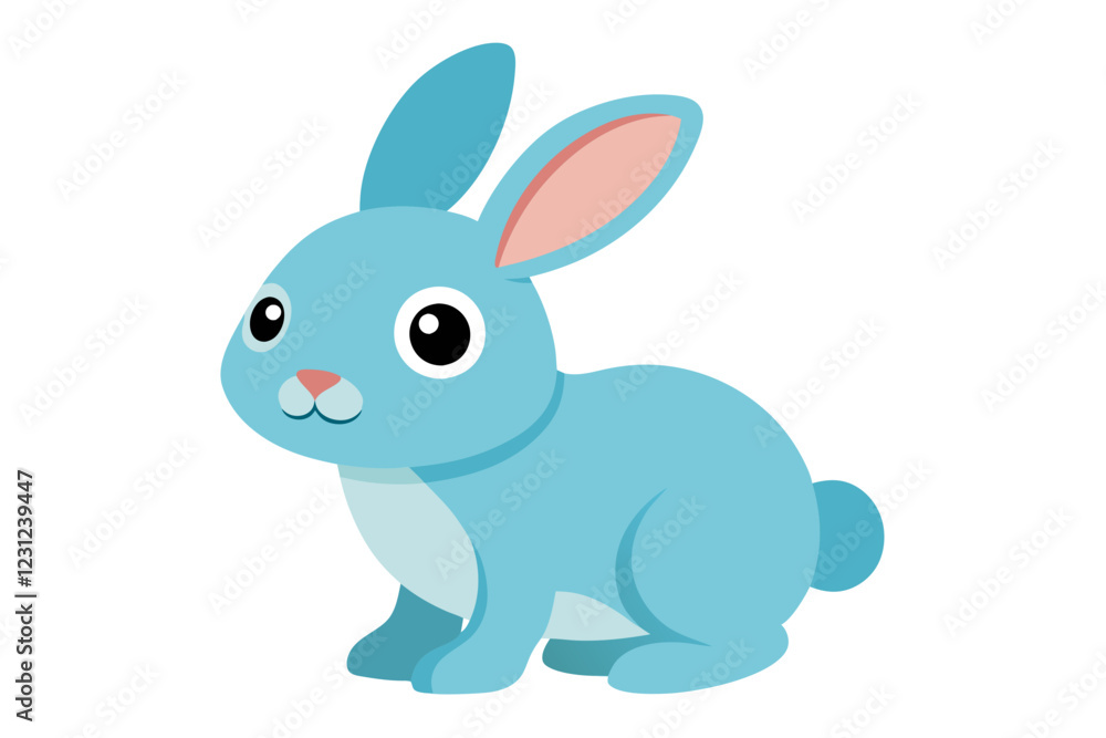 Obraz premium white rabbit isolated on white