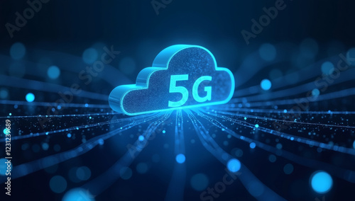 Wallpaper Mural 5G wireless network, high speed internet, cloud computing or connect diagram technology, Data storage, service, synchronize, online, financial, Connectivity global Torontodigital.ca