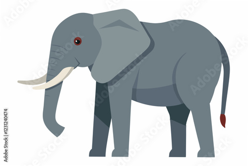 elephant cartoon isolated on white