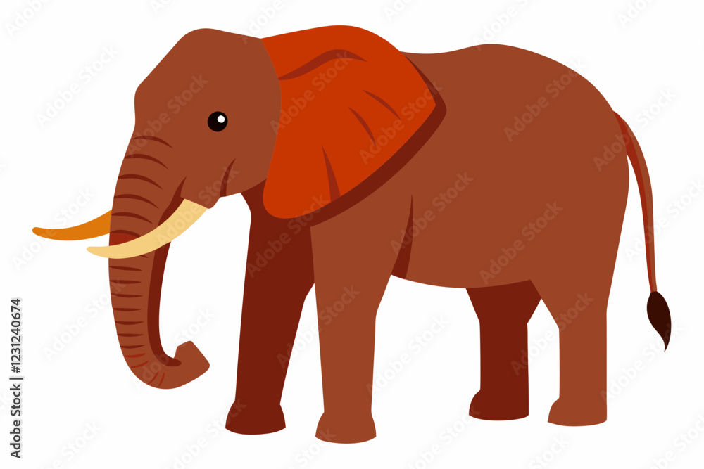 Fototapeta premium elephant cartoon illustration