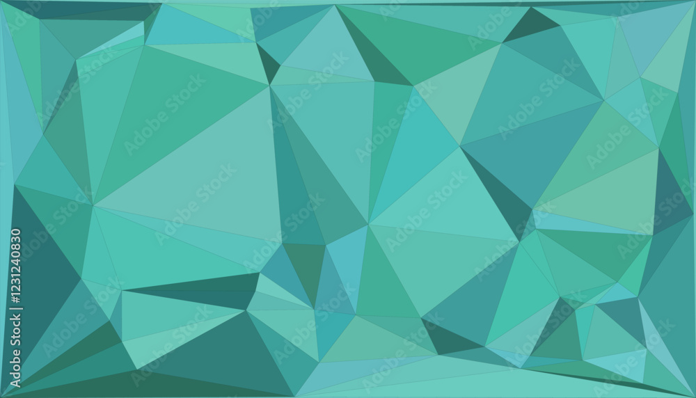 Fototapeta premium Abstract Polygonal Background with Geometric Shapes in Vibrant Colorful Design, Modern Digital Artwork for Websites, Technology, and Creative Projects