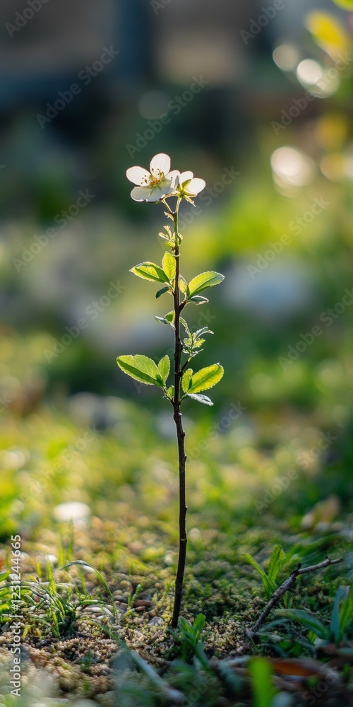 Obraz premium Delicate Spring Blossom in Sunlight