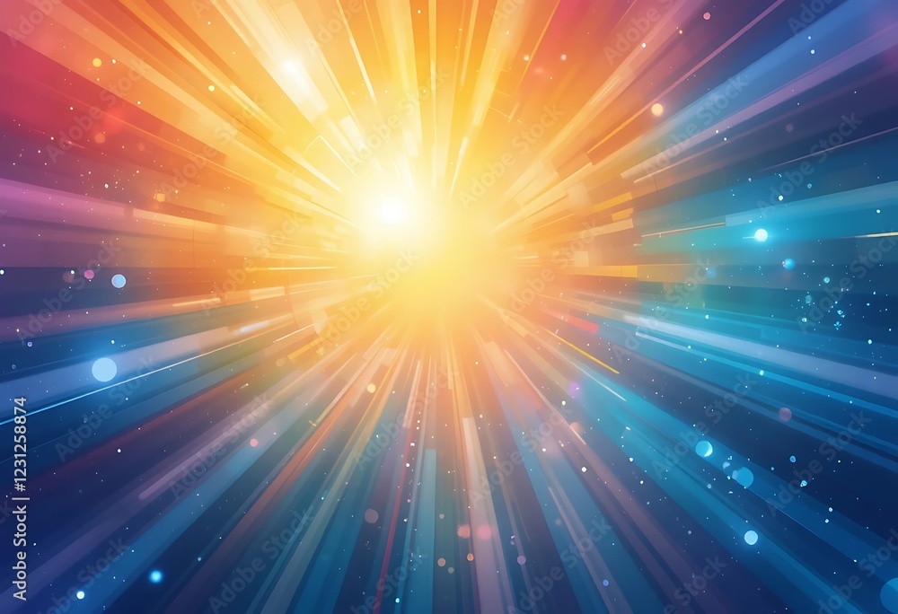 Abstract Radiating Light Rays Background Design Abstract Radiating Light Rays Background Design