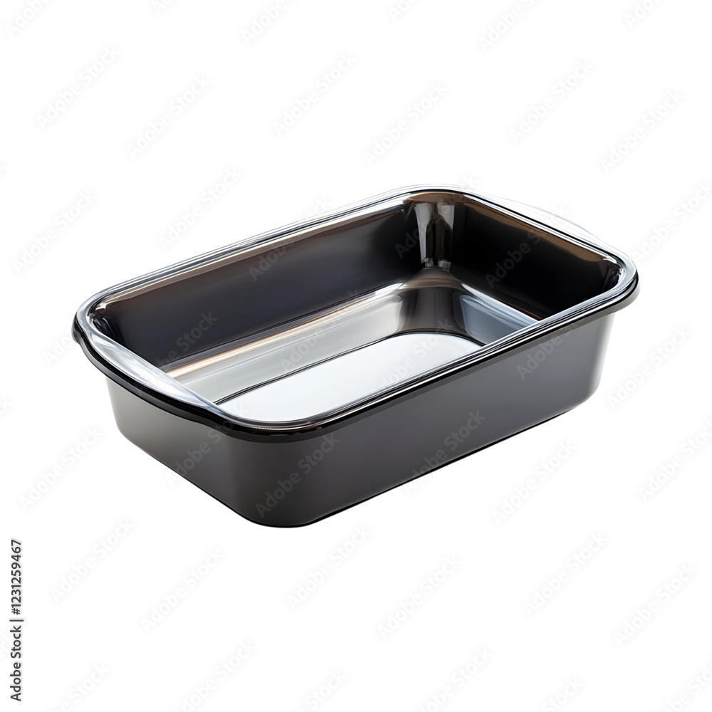 Heavy-Duty Glass Loaf Pan with Polished Rim Isolated on Transparent Background Heavy-Duty Glass Loaf Pan with Polished Rim Isolated on Transparent Background