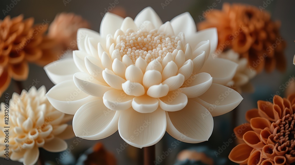A bouquet of white lotus flowers, A bouquet of white lotus flowers,