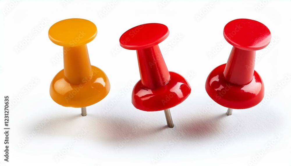 red push pin. Red push pin isolated on white background red push pin. Red push pin isolated on white background