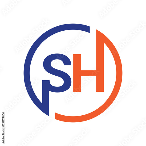 lettermark logo,SH