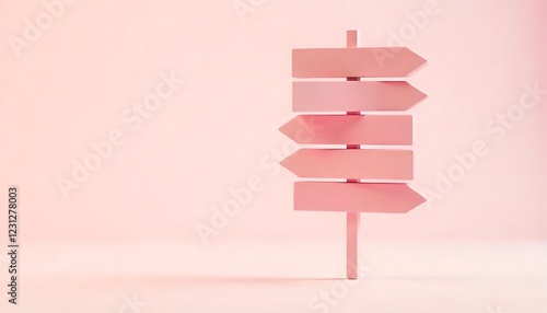 pink paper on wall