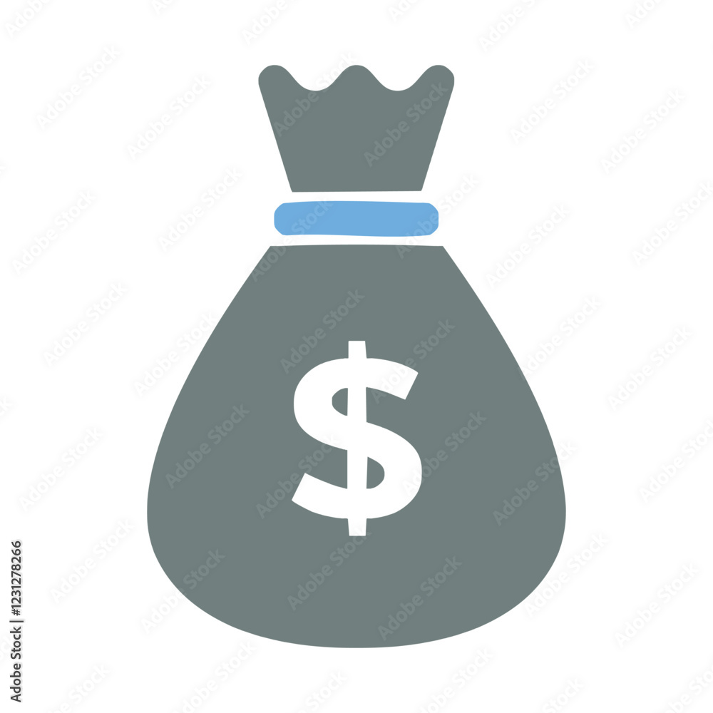 Money Bag Icon vector Illustration Silpe Design Money Bag Icon vector Illustration Silpe Design