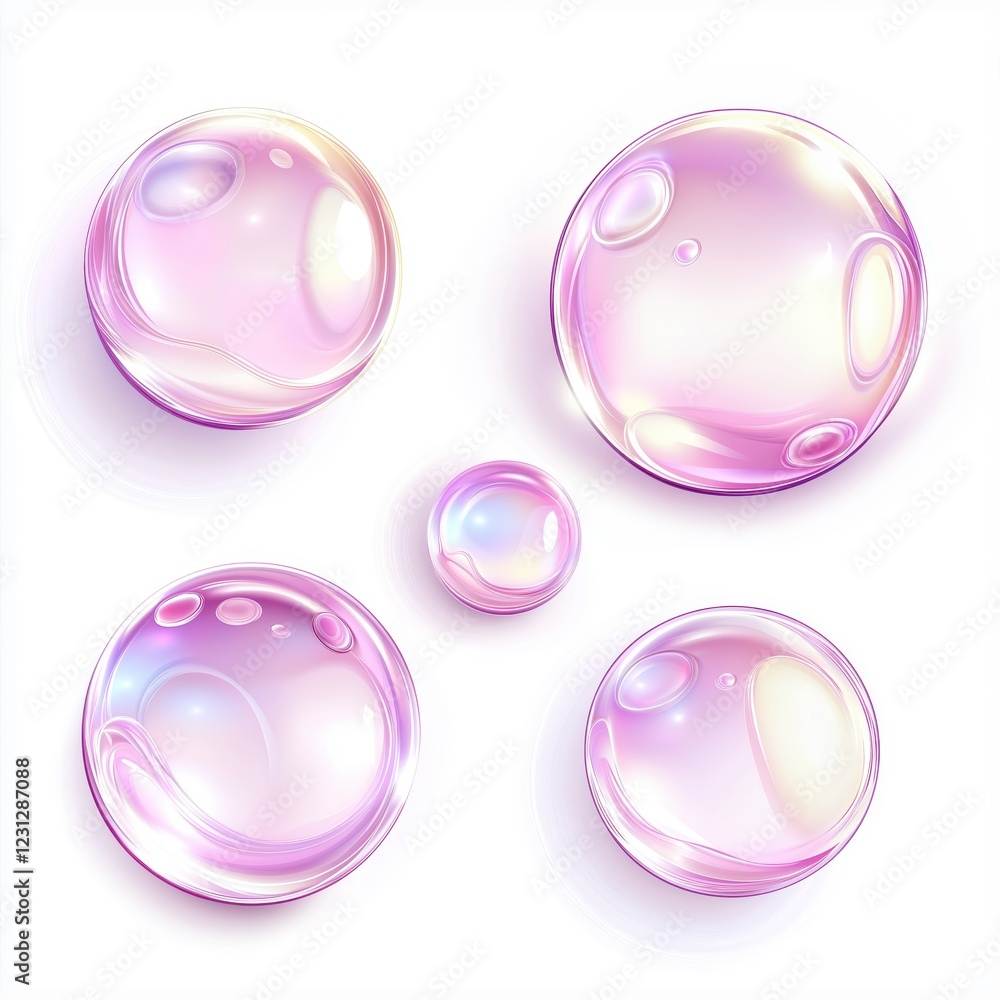 BUBBLES ISOLATED ON white BACKGROUND BUBBLES ISOLATED ON white BACKGROUND