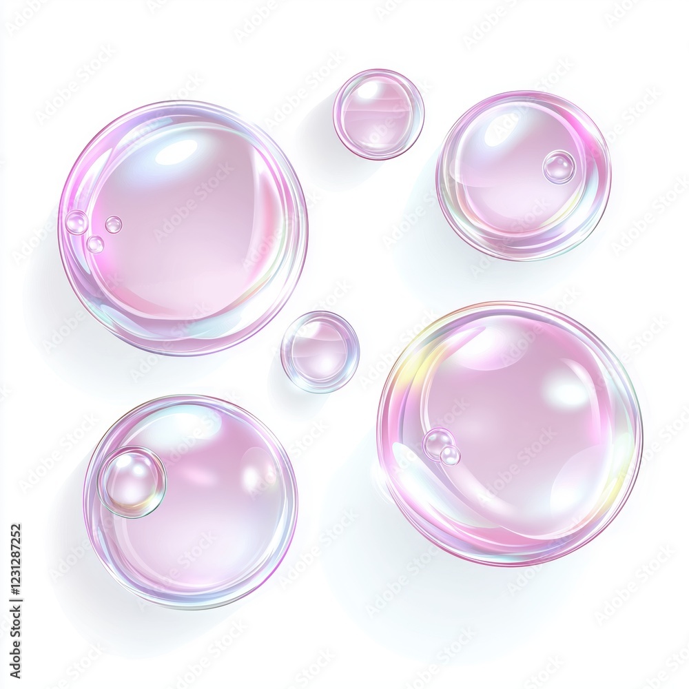 BUBBLES ISOLATED ON white BACKGROUND BUBBLES ISOLATED ON white BACKGROUND