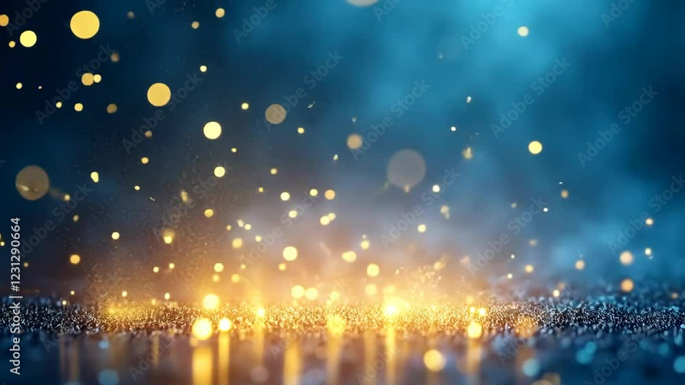 blue gradient background with glitter glow gold light background blue gradient background with glitter glow gold light background