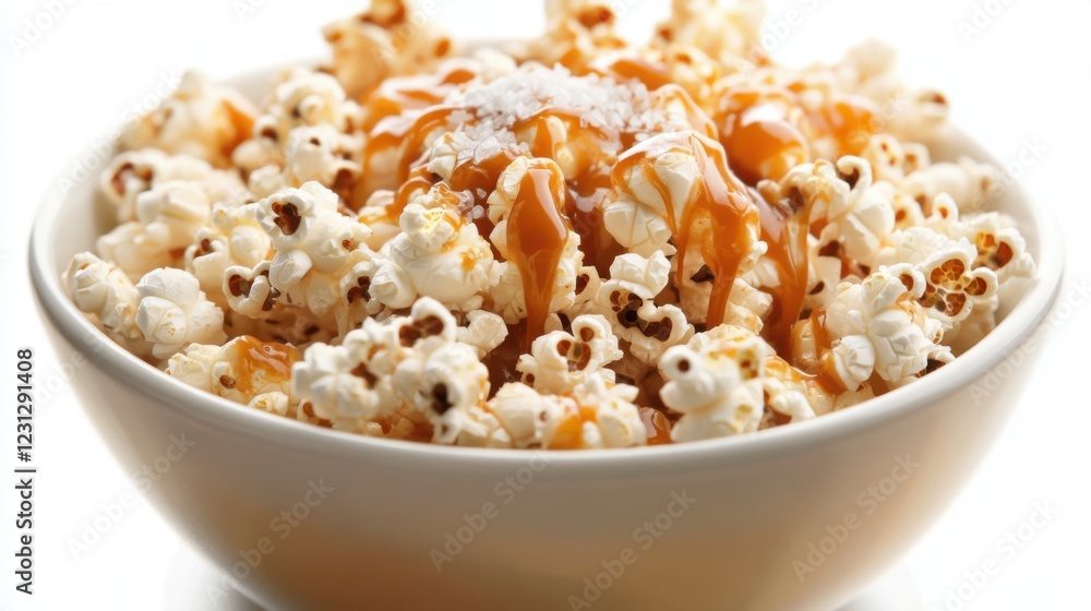Caramel popcorn delight home kitchen food photography bright background close-up shot sweet treat inspiration Caramel popcorn delight home kitchen food photography bright background close-up shot sweet treat inspiration