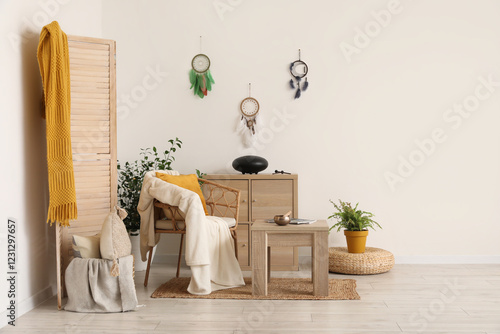 Interior of living room wit...