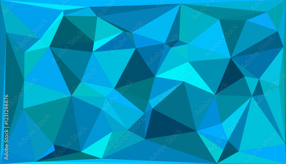 Fototapeta premium WeAbstract Polygonal Background with Geometric Shapes in Vibrant Colorful Design, Modern Digital Artwork for Websites, Technology, and Creative Projects