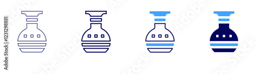 Ceramic bisque icon in 4 different styles. Thin Line, Line, Bold, and Bold Line. Duotone style. Editable stroke