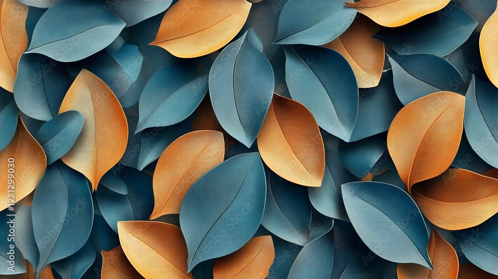 Captivating Organic Abstract Botanical 3D Leaf Pattern Background with Intricate Interlocking Motif and Vibrant Flowing Composition Captivating Organic Abstract Botanical 3D Leaf Pattern Background with Intricate Interlocking Motif and Vibrant Flowing Composition