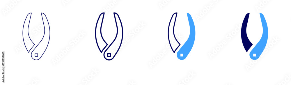 Ceramic sculpture icon in 4 different styles. Thin Line, Line, Bold, and Bold Line. Duotone style. Editable stroke Ceramic sculpture icon in 4 different styles. Thin Line, Line, Bold, and Bold Line. Duotone style. Editable stroke