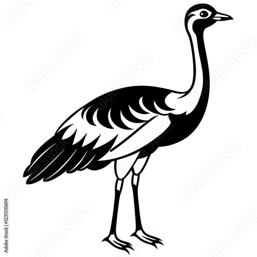 black crowned crane