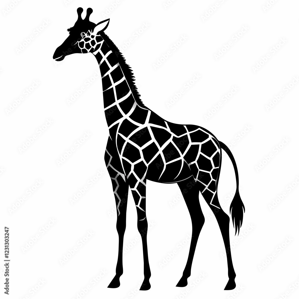 Naklejka premium giraffe vector illustration