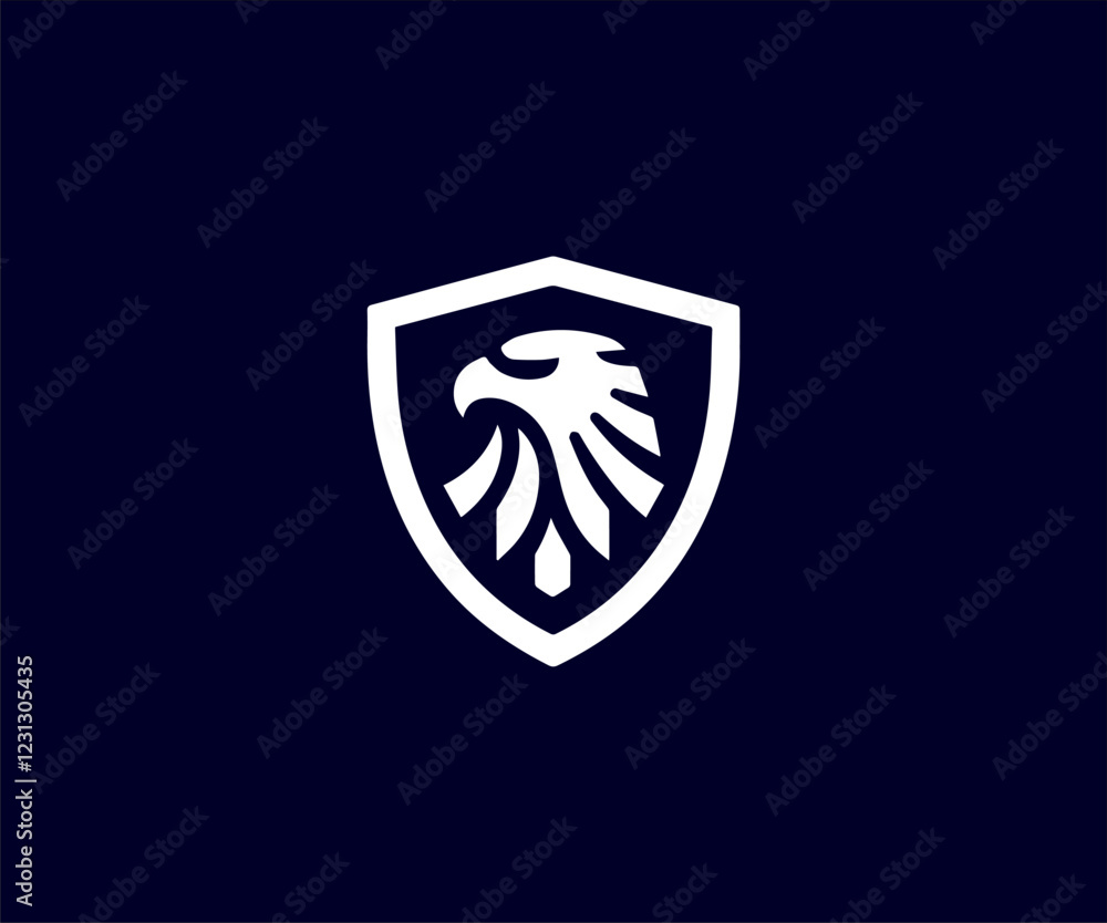 Eagle shield logo icon vector design template. Shield vector icon. Eagle shield logo icon vector design template. Shield vector icon.