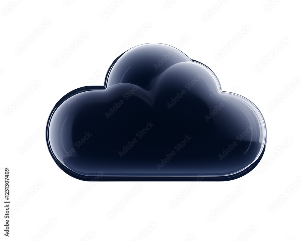 black cloud computing icon, 3d render, cutout png black cloud computing icon, 3d render, cutout png