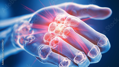 A Digital Representation of Human Hand Anatomy Highlighting Joint Structures and Cartilage for Medical Education and Research on Musculoskeletal Health photo