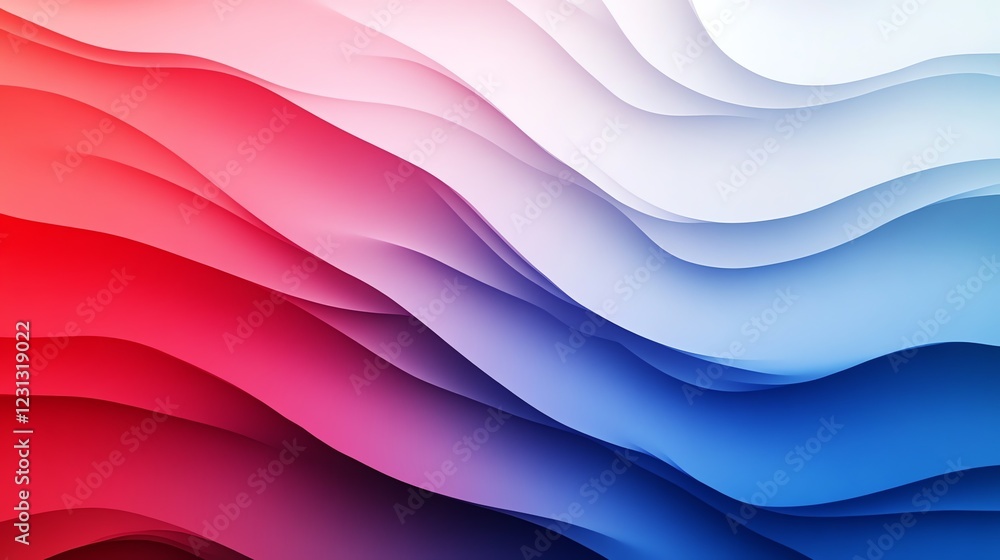 Obraz premium Celebrate Labor Day with a stunning blue-white-red gradient banner. Perfect for events, promotions, and social media. Honor workers with style