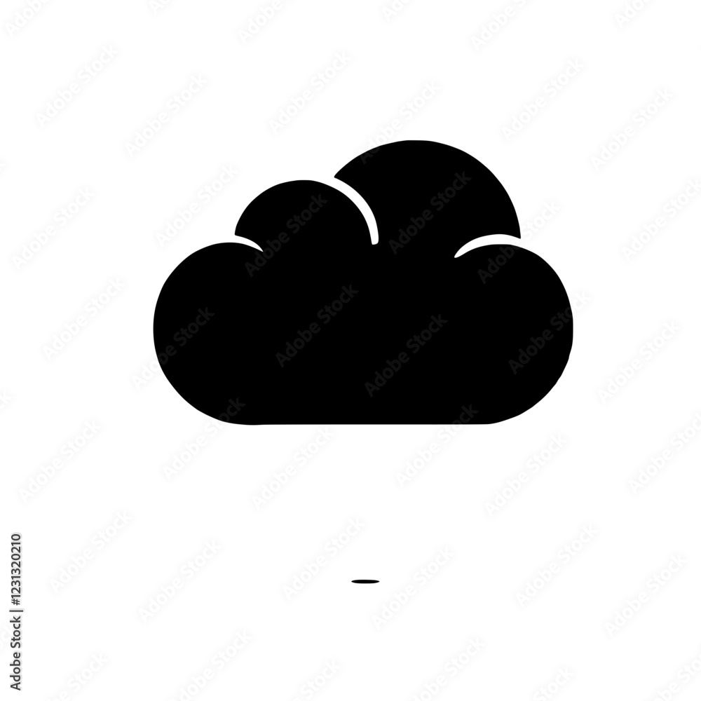 Simple Cloud Icon: A simple and minimalist black cloud icon, perfect for use in weather apps, websites, and other digital projects. The icon is isolated on a transparent background. Simple Cloud Icon: A simple and minimalist black cloud icon, perfect for use in weather apps, websites, and other digital projects. The icon is isolated on a transparent background.