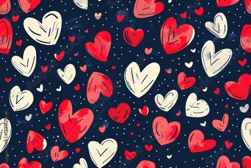 Wallpaper Mural Valentines Day, Valentines Background, Valentines Pattern Torontodigital.ca