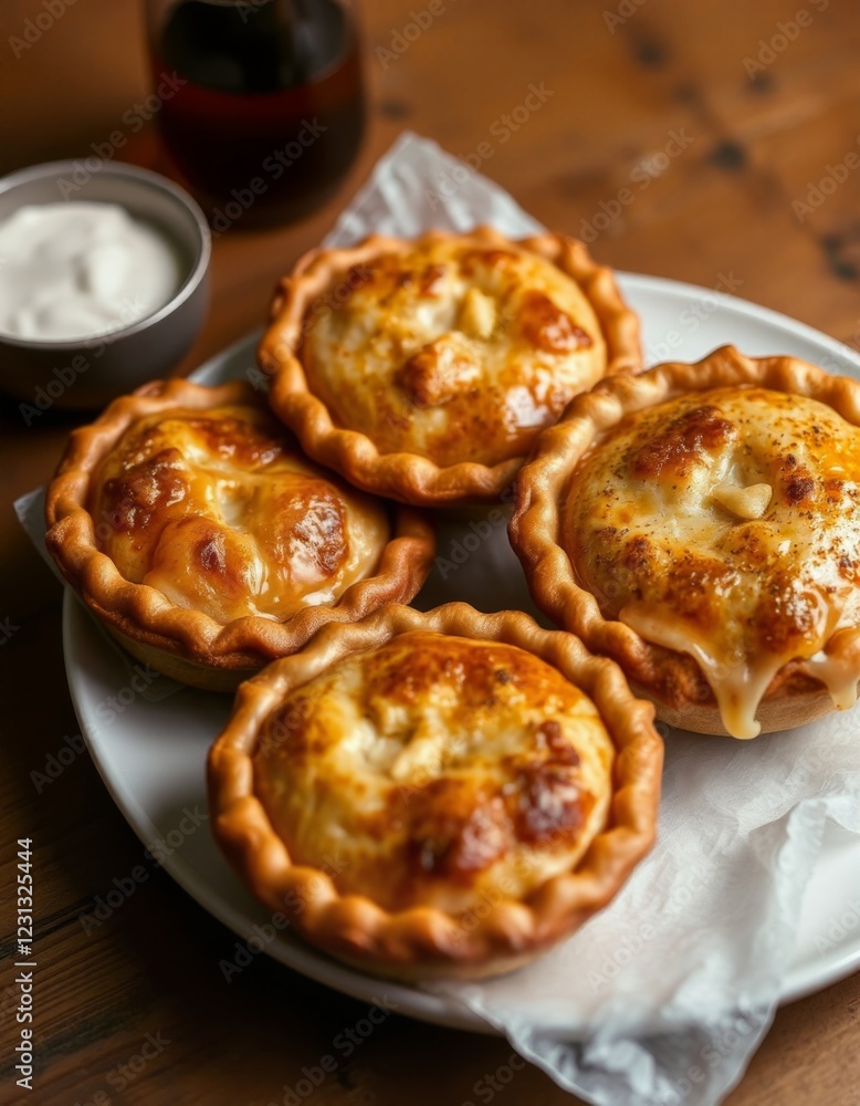 Fried pies in the kitchen in a restaurant or café Fried pies in the kitchen in a restaurant or café