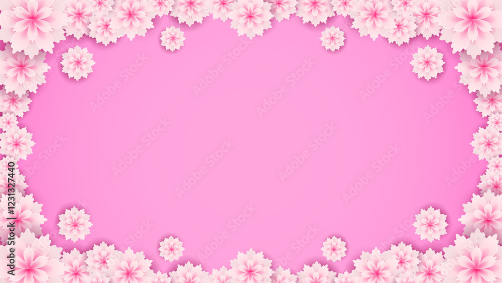 Blank background flower decoration concept with pink background. Blank background flower decoration concept with pink background.